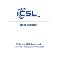 Notice CSL 300663 Lecteur de mémoire