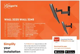 Notice Vogel's TVM 3225 Support mural