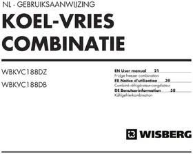 Notice Wisberg WBKVC188DZ Congélateur