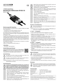 Notice Speaka SP-BDS-120 Commutateur