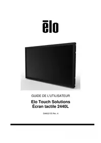 Notice ELO 2440L Moniteur