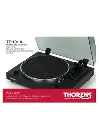 Notice THORENS TD 101 A Platine disque