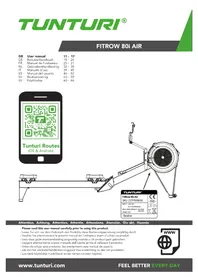 Notice TUNTURI FITROW 80I AIR Rameur