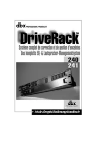 Notice DBX DRIVERACK 240 Non catégorisé