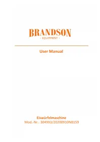 Notice Arendo 304993 Machine à glaçons