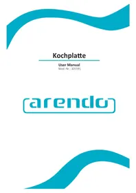 Notice Arendo 305591 Cuisinière