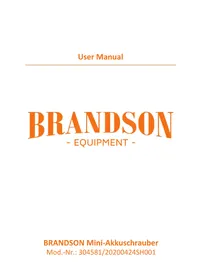 Notice Brandson 304581 Visseuse