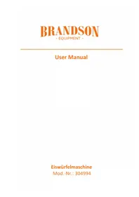 Notice Arendo 304994 Machine à glaçons