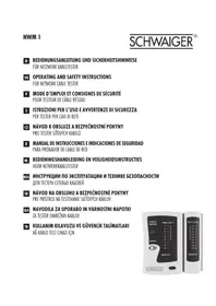 Notice Schwaiger NWM1 équipements de mesure