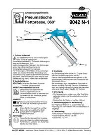 Notice Hazet 9042N-1 Pistolet à colle