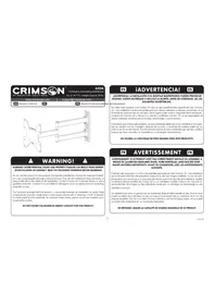 Notice Crimson A42M Support mural