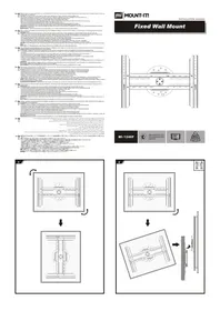 Notice Mount-It! MI-1246F Support écran plat