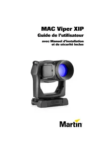 Notice MARTIN MAC VIPER XIP Machine à effet