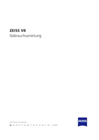 Notice ZEISS V8 Jumelles