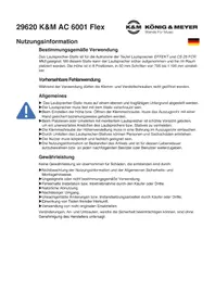 Notice K&M AC 6001 FLEX Trépied