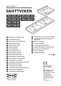 Notice IKEA SKOTTVIKEN 204.004.55 Lavabo