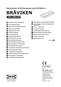 Notice IKEA BRÅVIKEN Lavabo