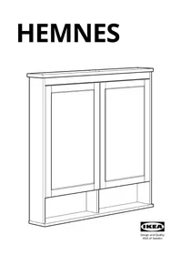Notice IKEA HEMNES 602.176.81 Mirroir