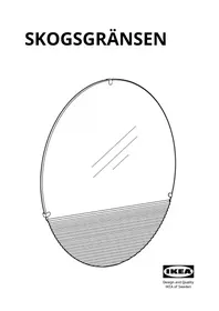 Notice IKEA SKOGSGRÄNSEN 205.419.12 Mirroir