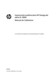 Notice HP DESIGNJET XL 3800 Imprimante