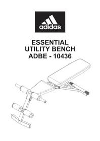 Notice ADIDAS ADBE-10436 Équipement de fitness