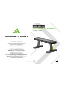 Notice ADIDAS ADBE-10222-NL Banc de musculation