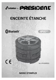 Notice PRESIDENT ACMS251 Haut-parleur