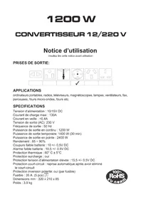 Notice PRESIDENT ACMA806 Non catégorisé