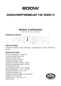 Notice PRESIDENT ACMA816 Non catégorisé