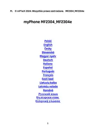 Notice myPhone HALO 4 LTE Téléphone