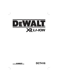 Notice DEWALT DCT416 Thermomètre