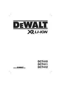 Notice DEWALT DCT412 Caméra vidéo