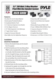 Notice Pyle PLMR24 Haut-parleur