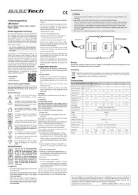 Notice BASETECH LD-12-15 Éclairage