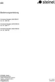 Notice STEINEL UA24 KNX Maison intelligente