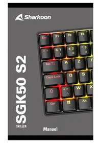 Notice Sharkoon SKILLER SGK50 S2 Clavier