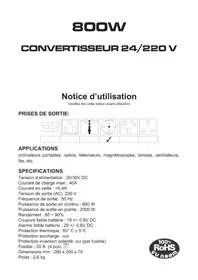 Notice PRESIDENT ACMA916 Non catégorisé
