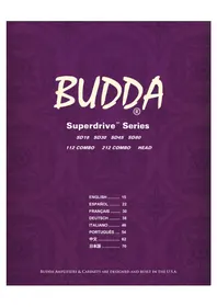 Notice Budda SUPERDRIVE 30 SERIES II 212 COMBO Non catégorisé