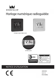 Notice Krontaler GT-RWC-01-BK Radio-réveil