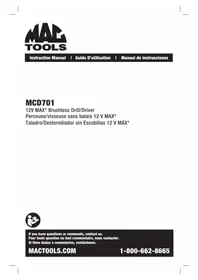 Notice Mac Tools MCD701 Pistolet thermique