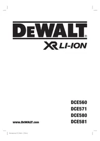 Notice DEWALT DCE580 Pistolet à colle