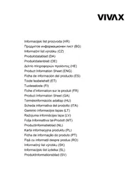 Notice Vivax CHO-60BI100T B Hotte