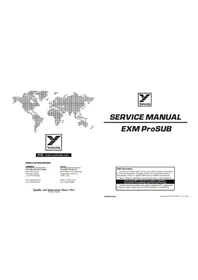 Notice YORKVILLE EXM-PROSUB Caisson de basses