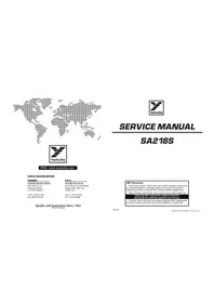 Notice YORKVILLE SYNERGY SA218S Caisson de basses