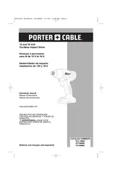 Notice Porter-Cable PC1200ID Perceuse