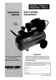 Notice Porter-Cable CF2020 Perceuse
