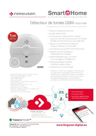 Notice Ferguson FS2SD-GSM Détecteur de fumée