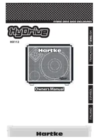 Notice Hartke HYDRIVE HX112 Haut-parleur