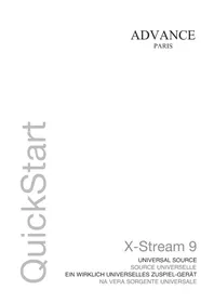 Notice ADVANCE X-STREAM 9 Lecteur/enregistreur de cd