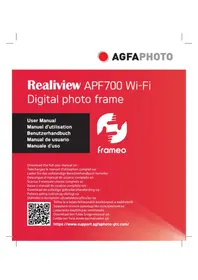 Notice AGFAPHOTO REALIVIEW APF700 Cadre photo numérique
